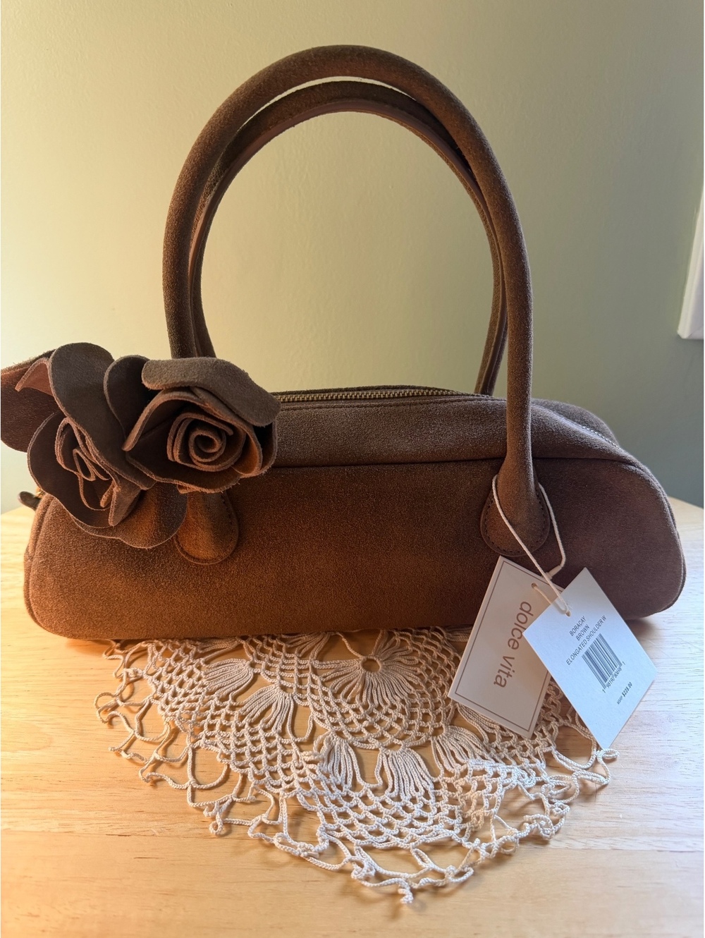 Dolce Vita Boracay Brown Elongated Shoulder Bag